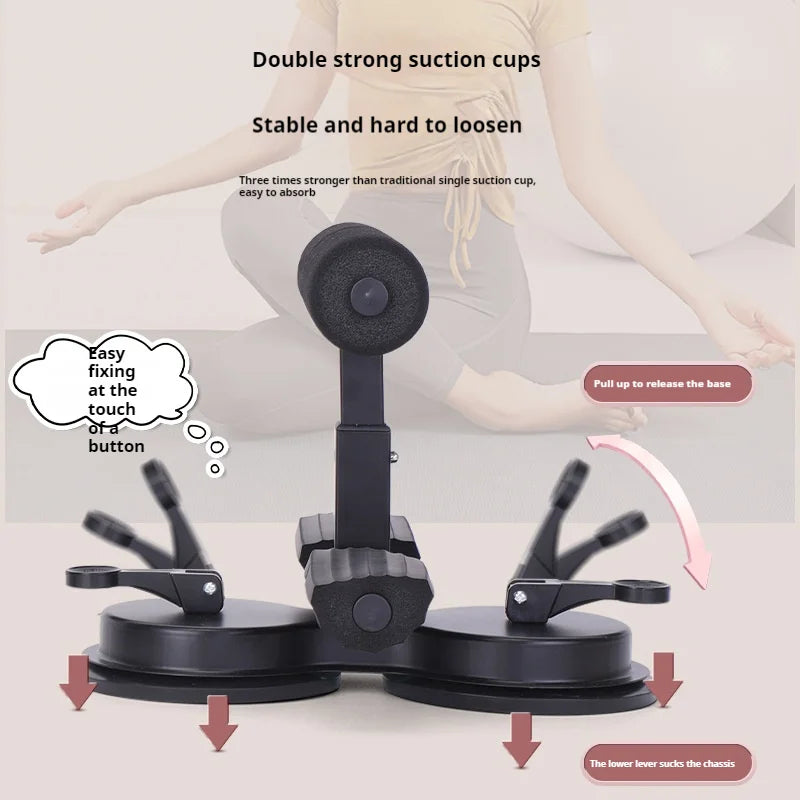 Gray Ab Training Auxiliary Device, Ab Trainer Auxiliary Machine with Bands, Multi-Functional Adjustable Ab Trainer Equipment, Ab Trainer Auxiliary Equipment for Home & Gym