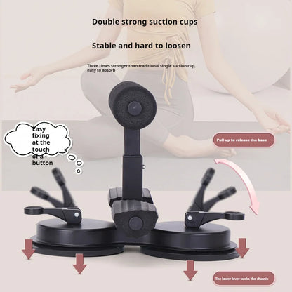 Gray Ab Training Auxiliary Device, Ab Trainer Auxiliary Machine with Bands, Multi-Functional Adjustable Ab Trainer Equipment, Ab Trainer Auxiliary Equipment for Home & Gym