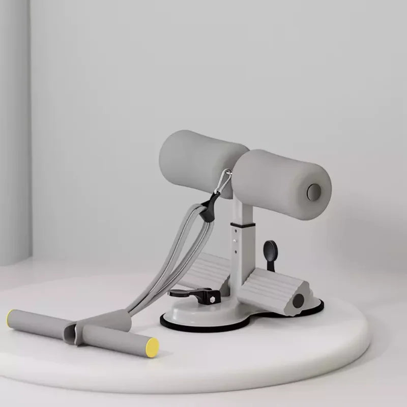 Gray Ab Training Auxiliary Device, Ab Trainer Auxiliary Machine with Bands, Multi-Functional Adjustable Ab Trainer Equipment, Ab Trainer Auxiliary Equipment for Home & Gym