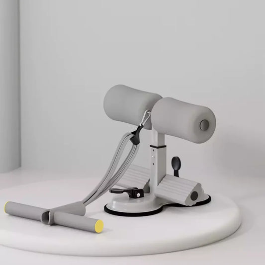 Gray Ab Training Auxiliary Device, Ab Trainer Auxiliary Machine with Bands, Multi-Functional Adjustable Ab Trainer Equipment, Ab Trainer Auxiliary Equipment for Home & Gym