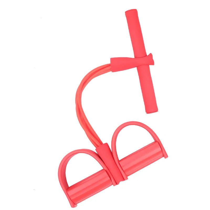 Multifunction Tension Rope, 6-Tube Elastic Yoga Pedal Puller Resistance Band, Natural Latex Tension Rope Fitness Equipment, for Abdomen/Waist/Arm/Leg Stretching Slimming Training